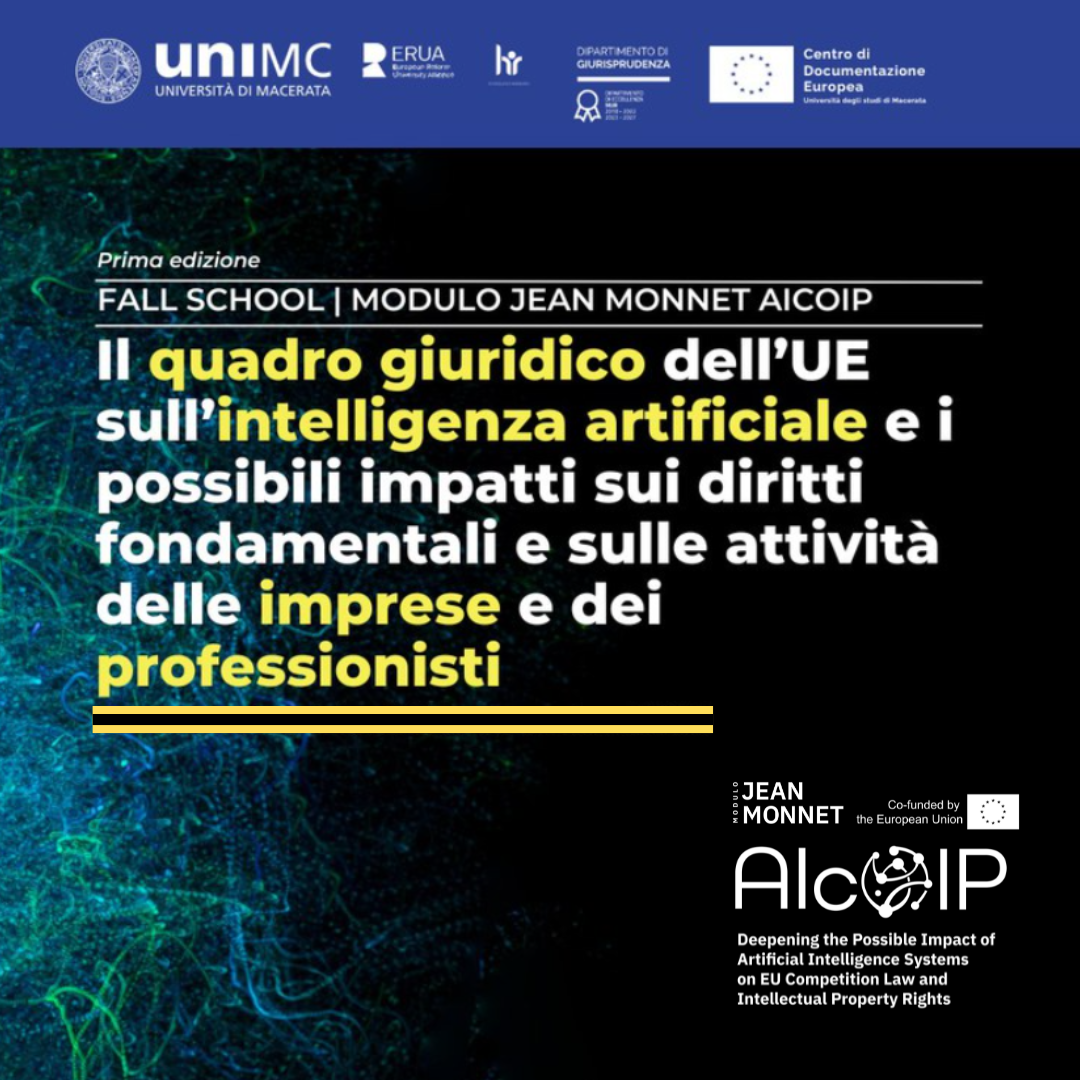 Fall School 1^ Ed. | Modulo Jean Monnet AIcoIP dell’ Università di Macerata