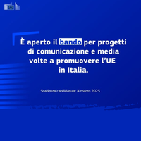 Opportunità di finanziamento per progetti di comunicazione sull’UE in Italia