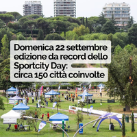 Domenica 22 settembre edizione da record dello Sportcity Day: circa 150 città coinvolte