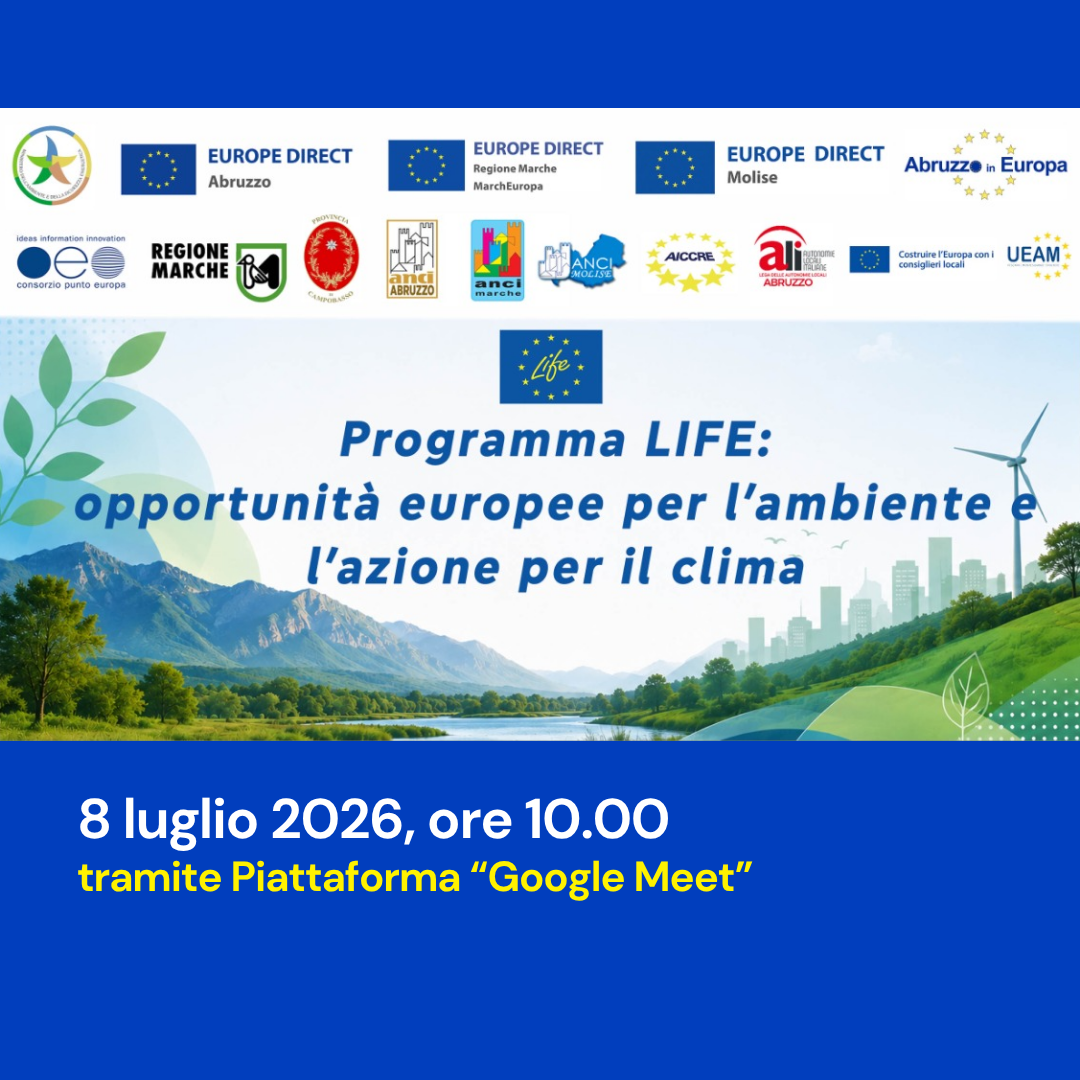 Webinar | Programma LIFE: opportunità europee per l’ambiente e l’azione per il clima. 
