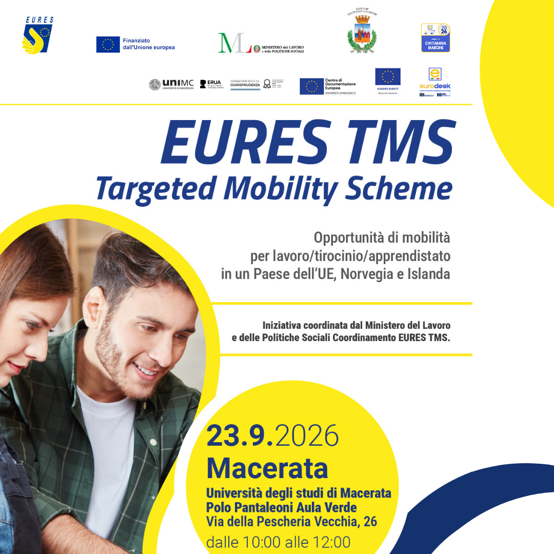 Appuntamento con il Laboratorio di Empowerment EURES Targeted Mobility Scheme rivolto ai giovani