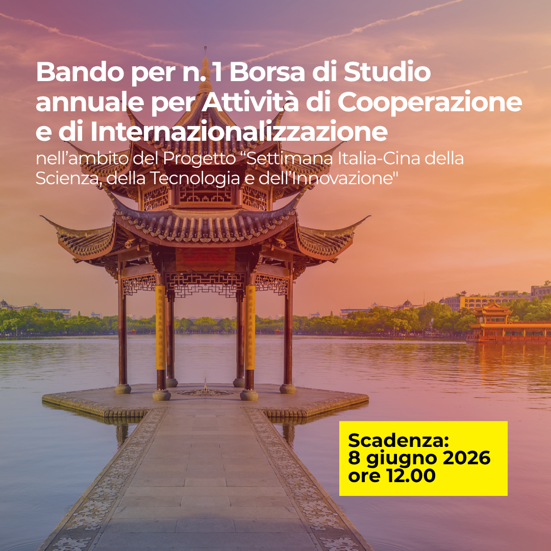 Bando per n. 1 Borsa di Studio annuale per Attività di Cooperazione e di Internazionalizzazione