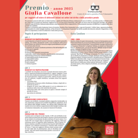 Bando V Edizione Premio Giulia Cavallone