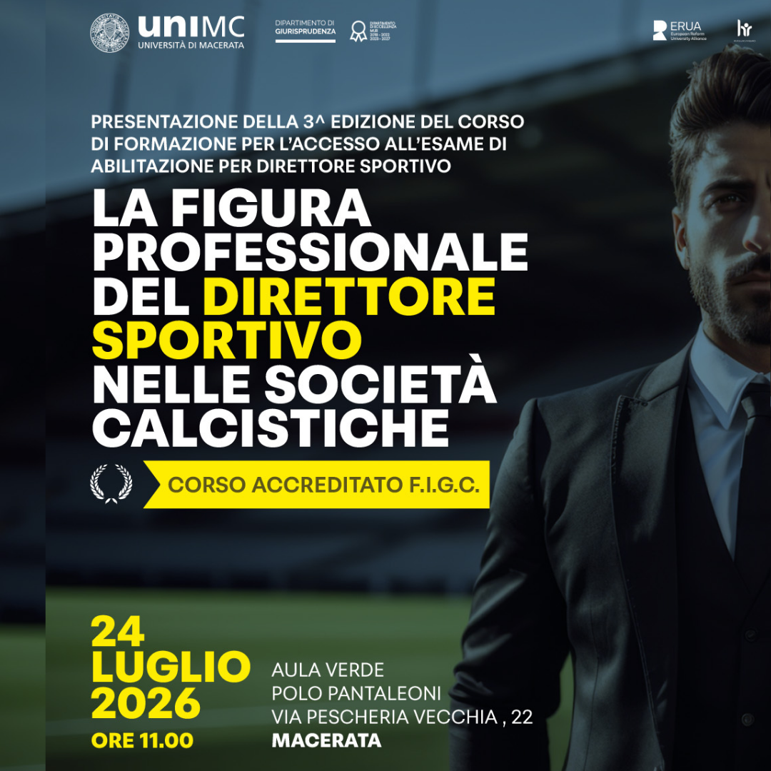 Corso per Direttore e Direttrice Sportivi 3^ Edizione