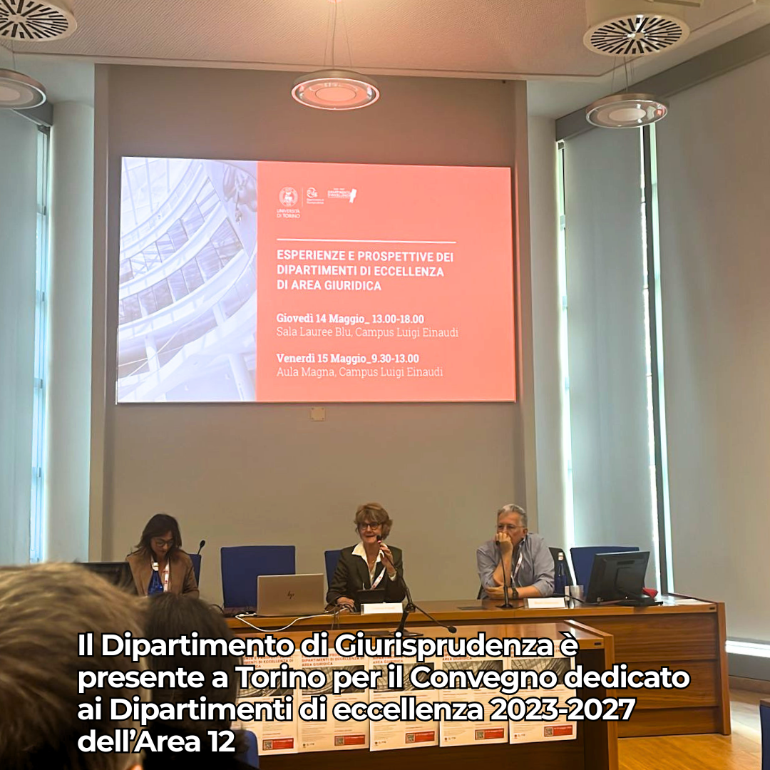 Dipartimenti di eccellenza di area giuridica: esperienze e prospettive a confronto