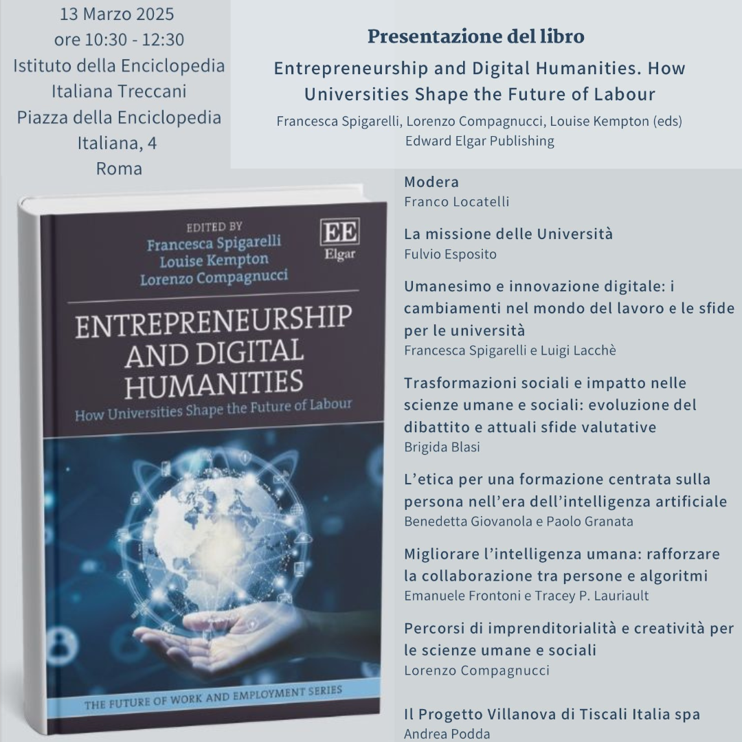 Entrepreneurship and Digital Humanities | Presentazione Libro