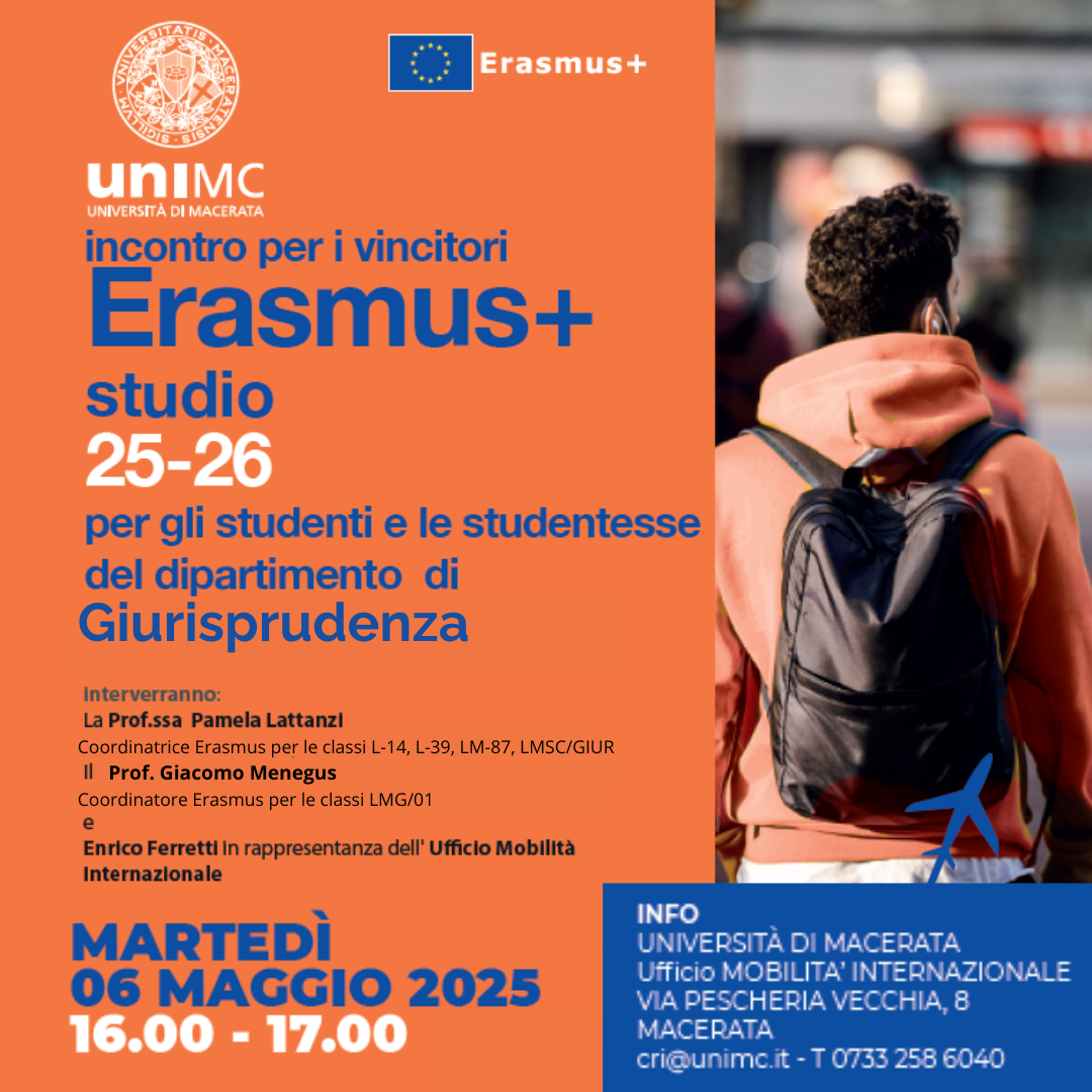 ERASMUS+ Incontro informativo per i vincitori