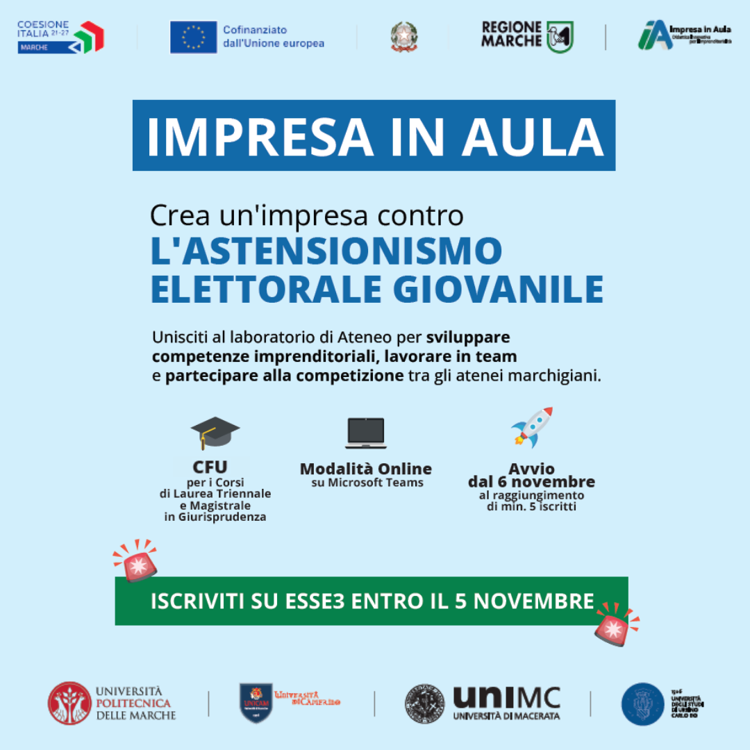 IMPRESA IN AULA - Creiamo un'impresa per combattere l'astensionismo elettorale giovanile