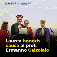 Laurea honoris causa al prof. Ermanno Calzolaio