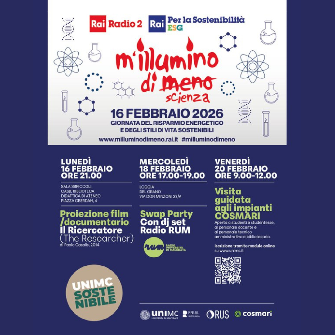 M'ILLUMINO DI MENO. Proiezione documentario "Il Ricercatore"