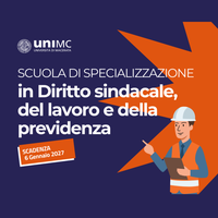 Scuola di specializzazione in Diritto sindacale