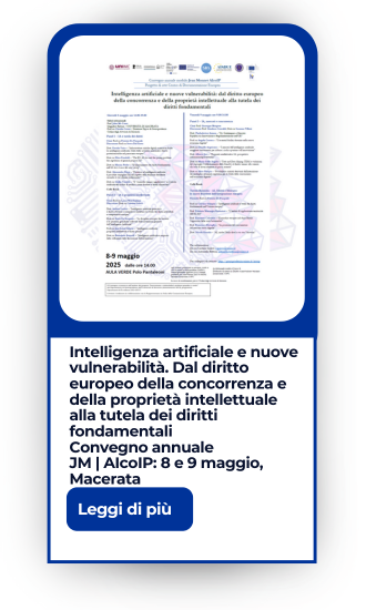 Intelligenza artificiale e nuove vulnerabilità. Dal diritto europeo della concorrenza e della proprietà intellettuale alla tutela dei diritti fondamentali
